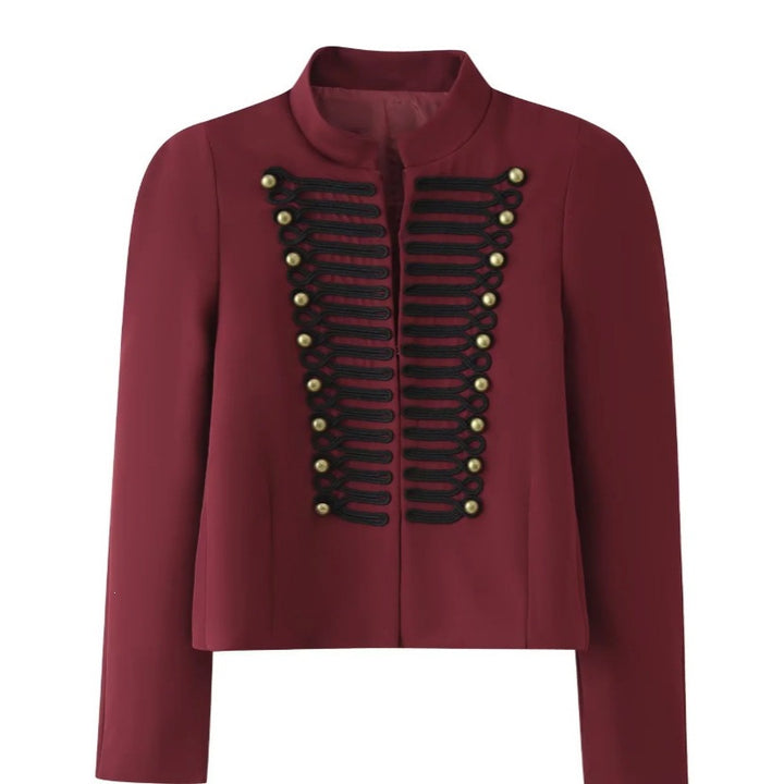Damen Kurzjacke im hussareninspirierten Design mit Stehkragen und Zierkordeln Echo Archiv