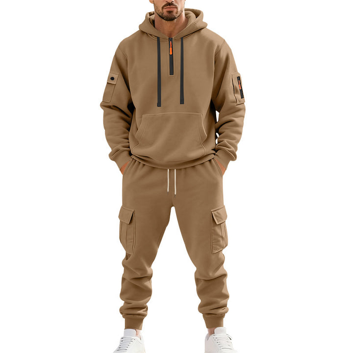 Herren Sportlicher Jogginganzug mit funktionalen Cargo-Taschen Echoarchiv