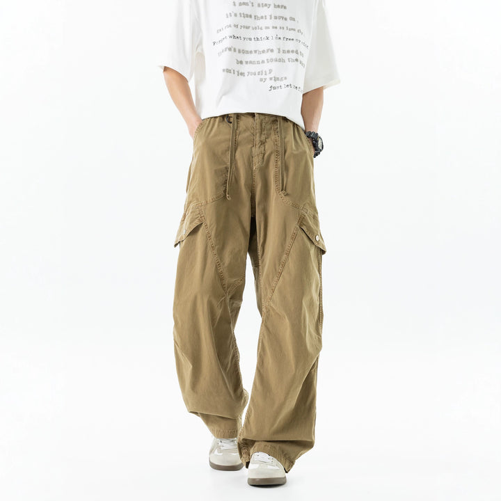 Herren Extraweite Baggy‑Cargohose im Utility‑Workwear‑Look mit elastischem Bund Echo Archiv