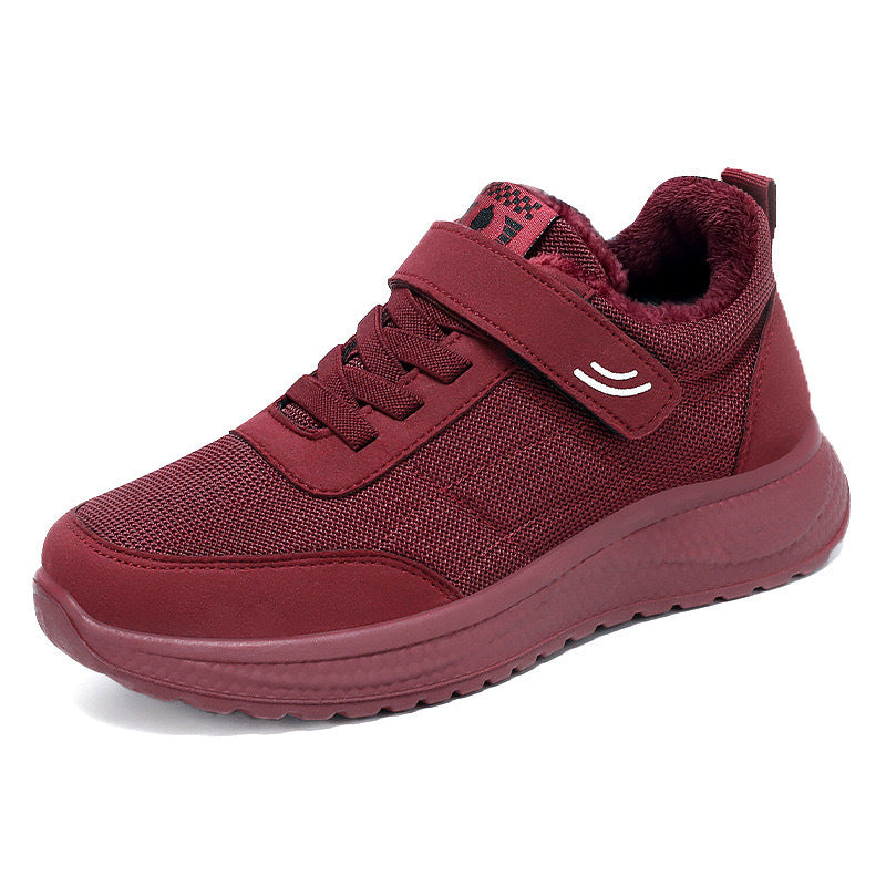 Damen nan gefütterter Komfort-Walking-Sneaker mit niedrigem Schaft, Klettverschluss und stoßabsorbierender EVA-Dämpfung Echo Archiv