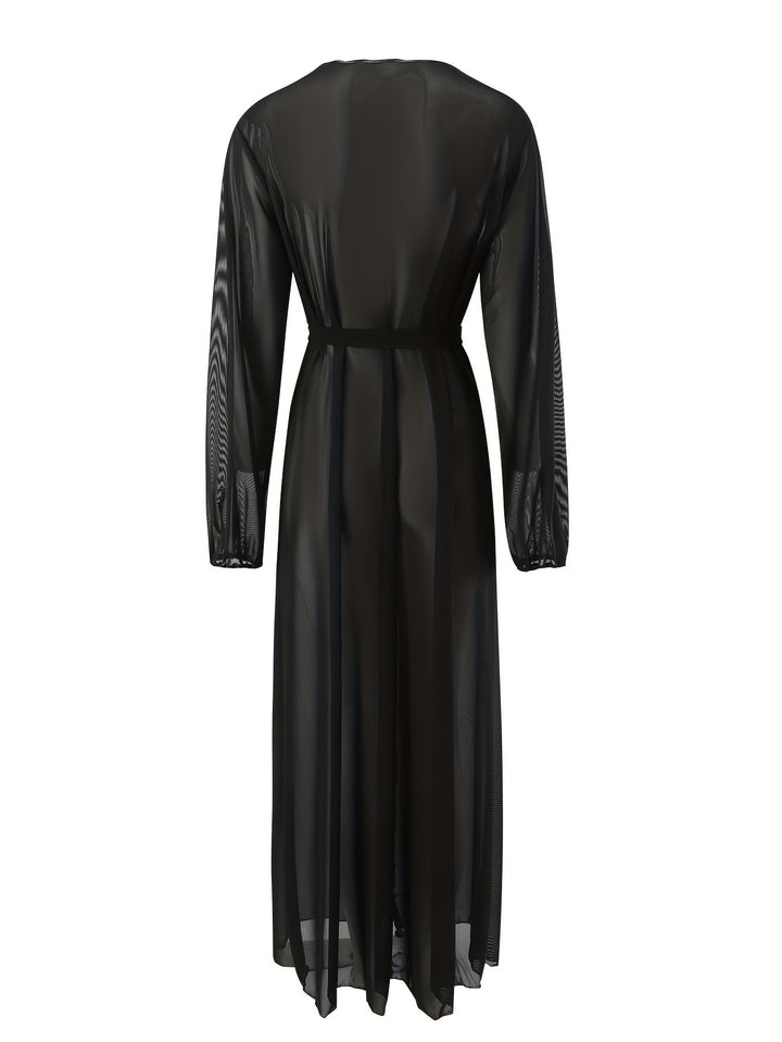 Damen Transparenter Maxikleid Echo Archiv