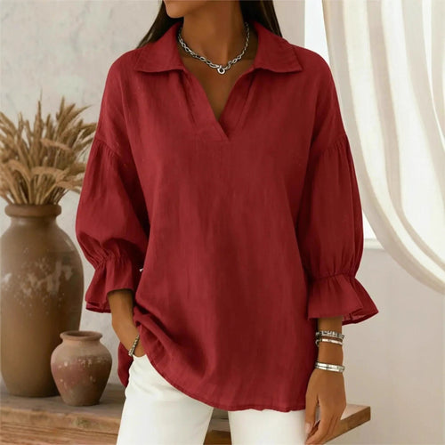 Damen Lässige und elegante Bluse mit weiten Ärmeln Echo Archiv