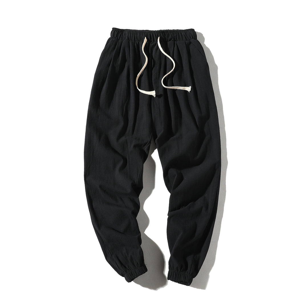 Herren nan lockere Jogginghose mit elastischem Bund, Kordelzug, Seitentaschen und elastischen Bündchen Echo Archiv