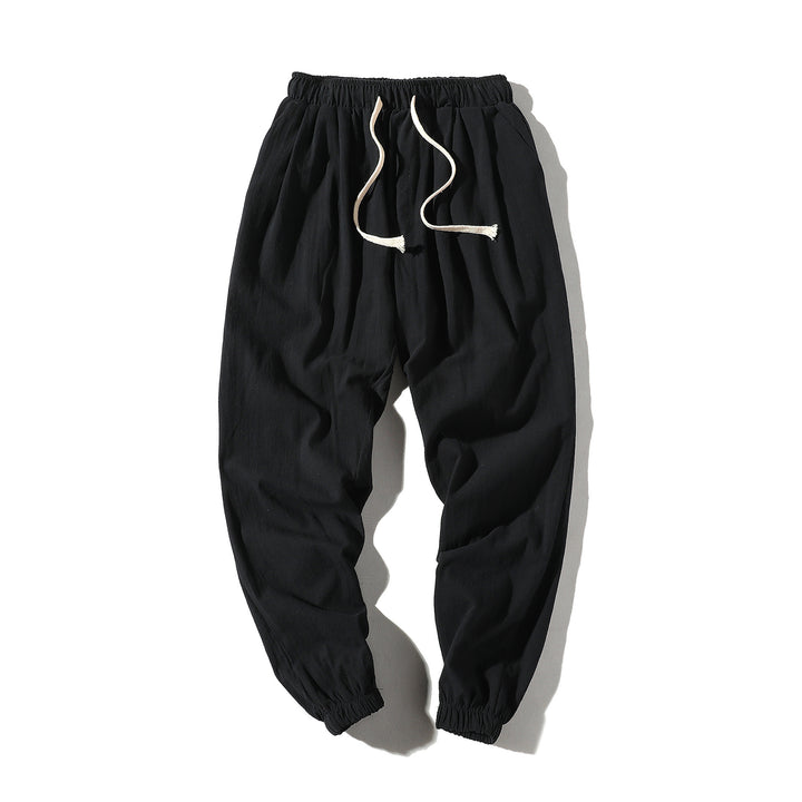 Herren nan lockere Jogginghose mit elastischem Bund, Kordelzug, Seitentaschen und elastischen Bündchen Echo Archiv