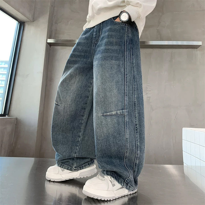 Unisex weite Denim-Hose im angesagten Streetwear-Stil Echo Archiv
