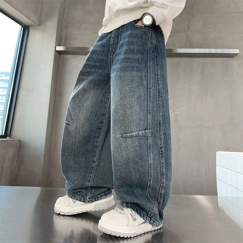 Unisex weite Denim-Hose im angesagten Streetwear-Stil Echo Archiv