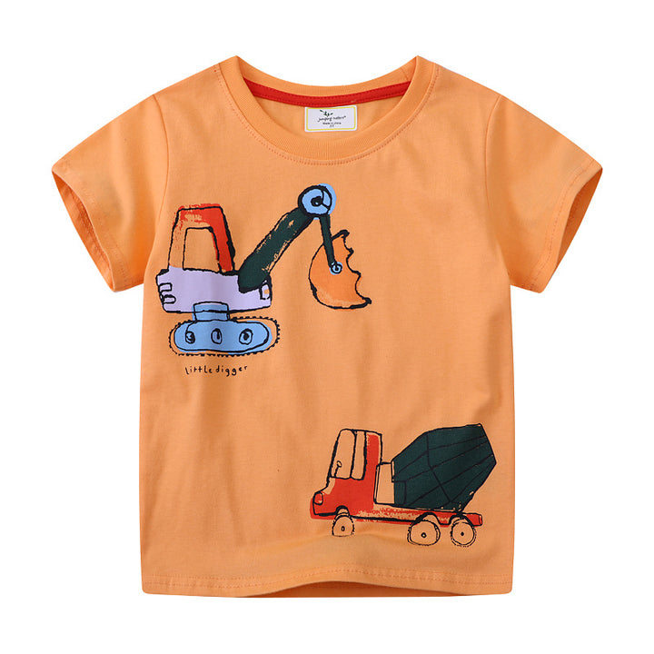 Kinder T-Shirt mit originellem Baustellenmotiv Echo Archiv