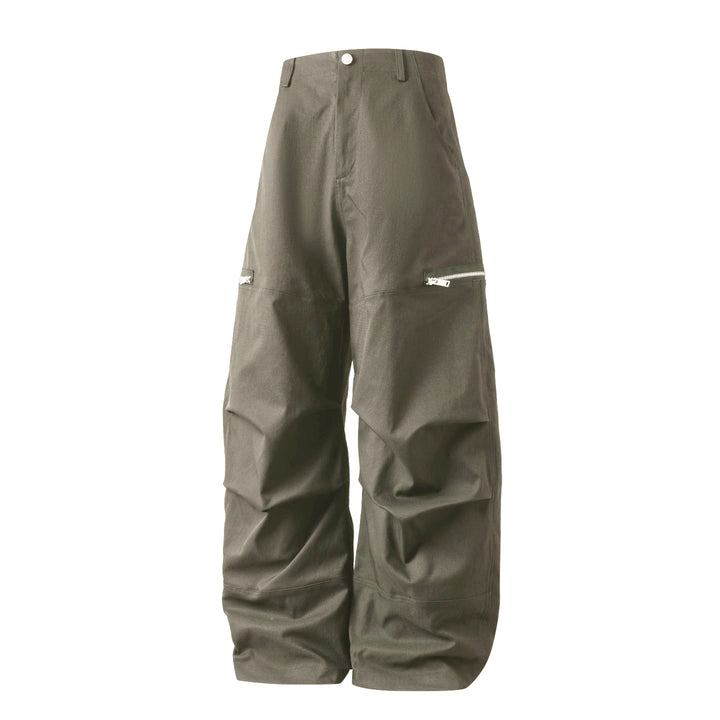 Unisex Ultraweite hochgeschnittene Ballon-Cargo-Hose mit seitlichen Reißverschlusstaschen Echo Archiv