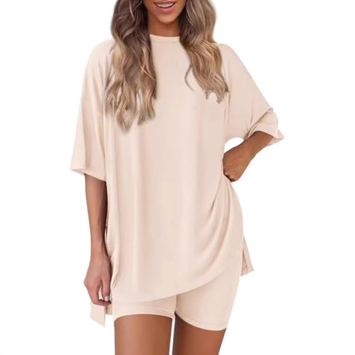 Damen lässiges Sport-T-Shirt mit Shorts im Set Echo Archiv