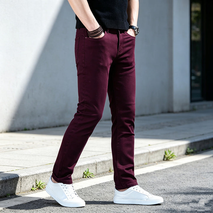 Herren Modische Slim-Fit Hosen Echoarchiv