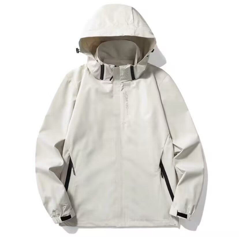 Herren Leichte Softshell-Funktionsjacke mit atmungsaktivem Meshfutter und verstellbarer Kapuze Echoarchiv