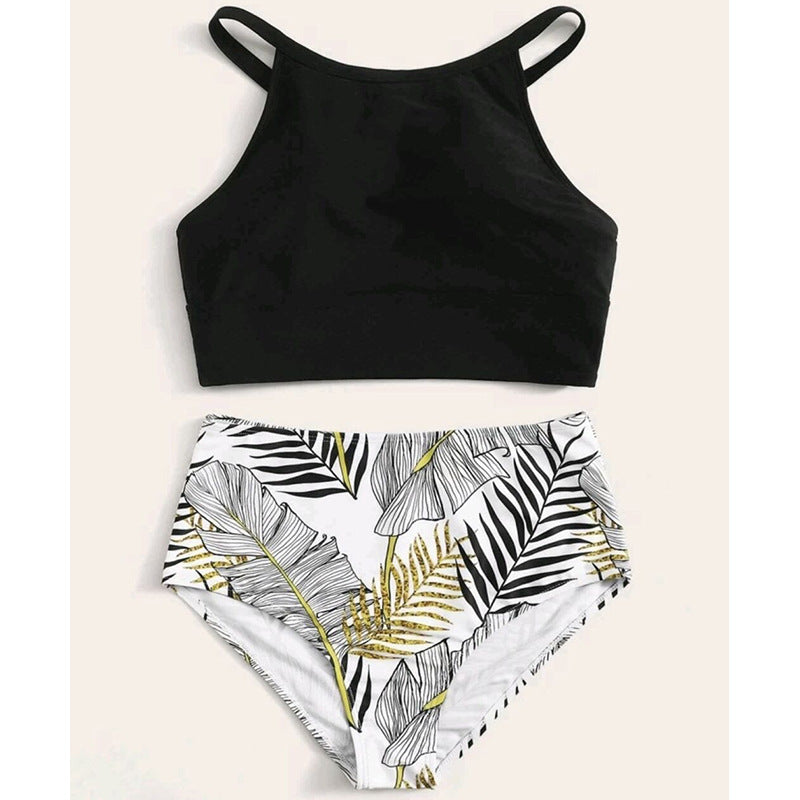 Damen Bikini-Set mit hoch geschnittenem Höschen und sportlichem Oberteil Echo Archiv