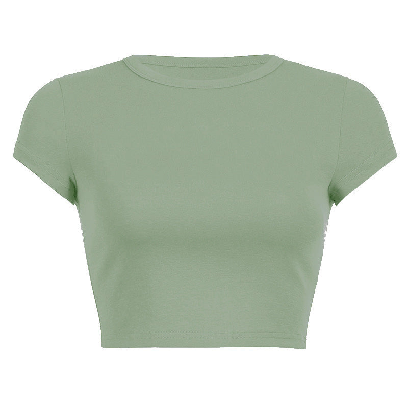 Damen Figurbetontes Crop-Top Echo Archiv