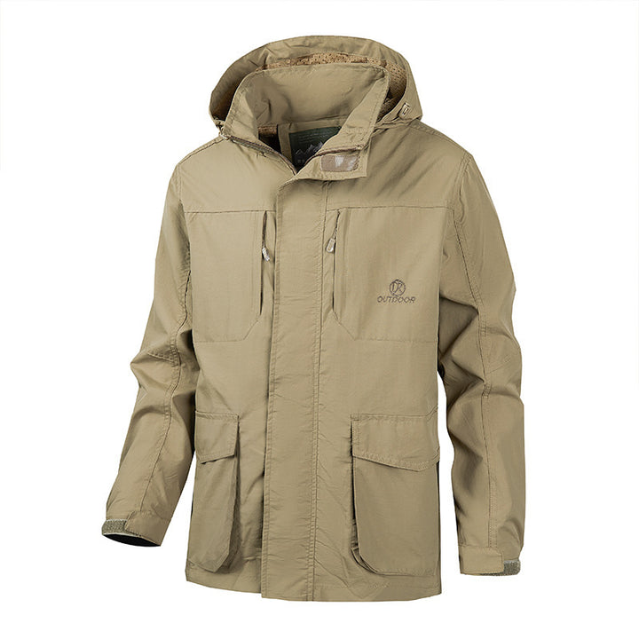 Herren Funktionale Jacke mit verstellbarem Kapuzendesign Echo Archiv
