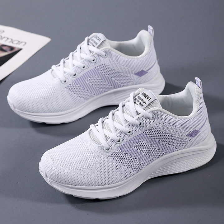 Damen nan leichter Strick-Fitnesssneaker mit nahtlosem Obermaterial, adaptiver EVA-Dämpfung und ergonomischem Fersenpolster Echo Archiv