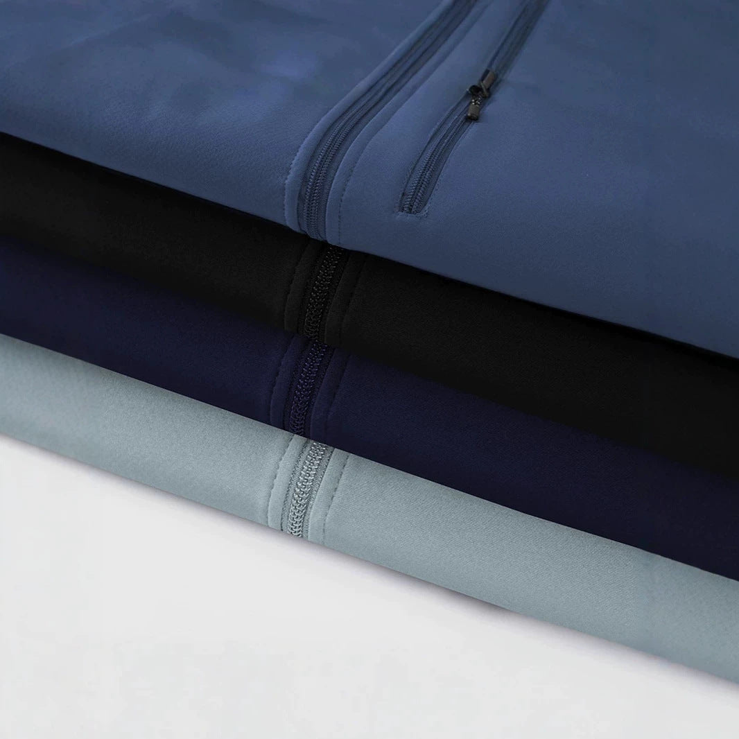 Herren Sherpa-gefütterte Softshell-Weste mit Stehkragen und Reißverschlusstaschen Echoarchiv