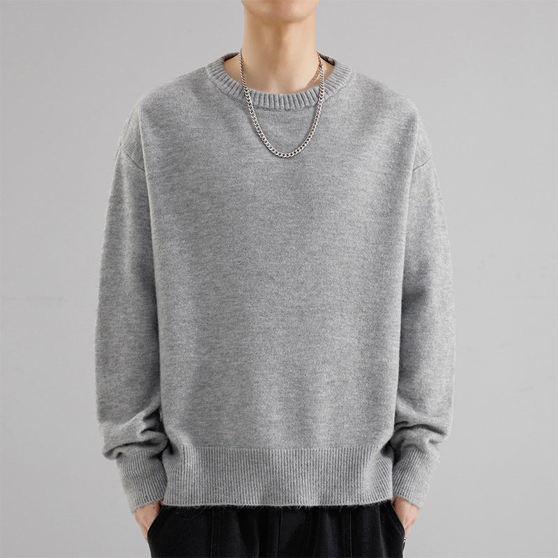 Herren Oversize Rundhalspullover aus weichem Feinstrick Echo Archiv