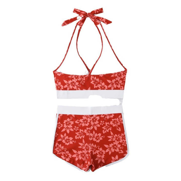 Damen Schwimmanzug mit modischen Blumenmustern Echo Archiv