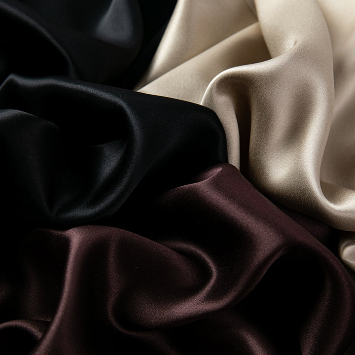 Damen Langer eleganter Satin-Biaisrock mit hohem Bund und fließender Silhouette Echoarchiv