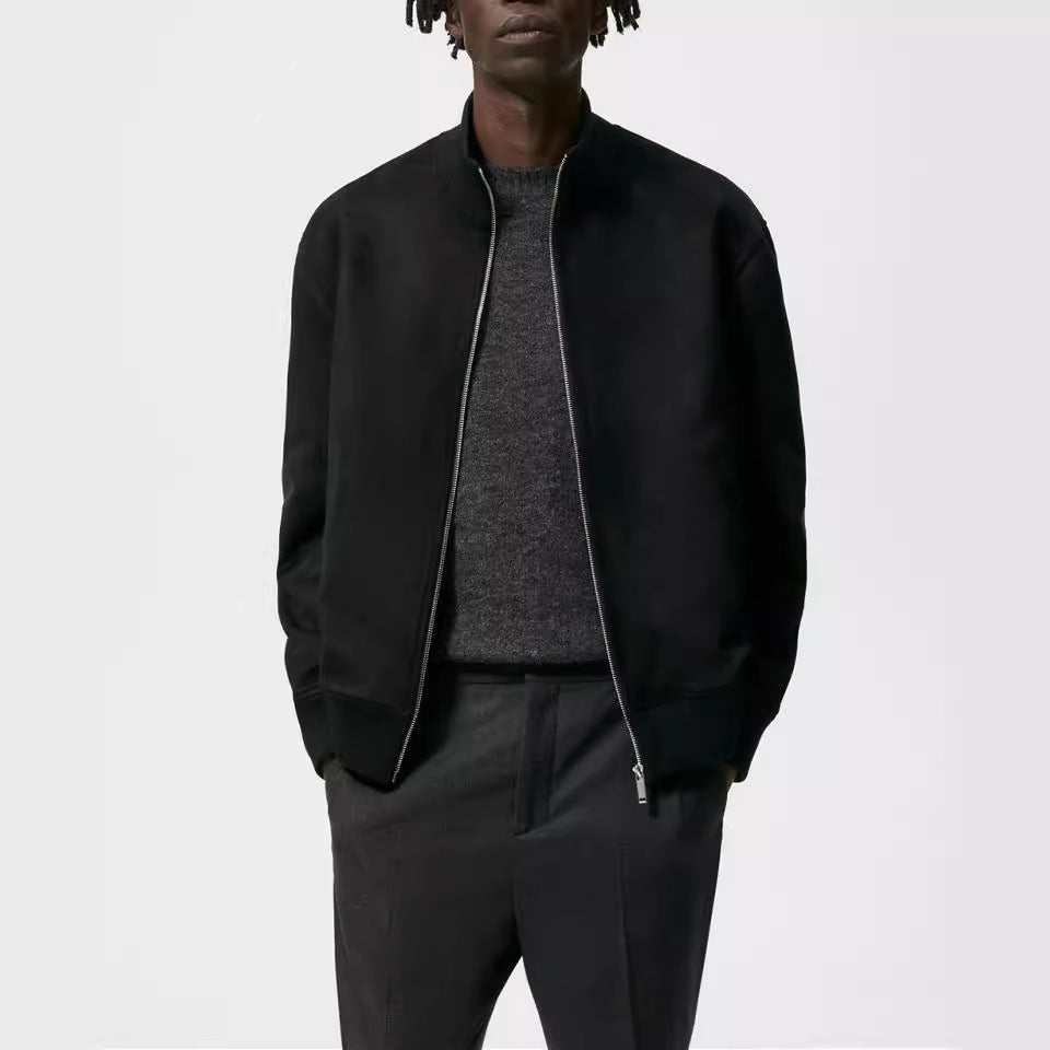Herren elegante und kuschelige Bomberjacke – Brevano