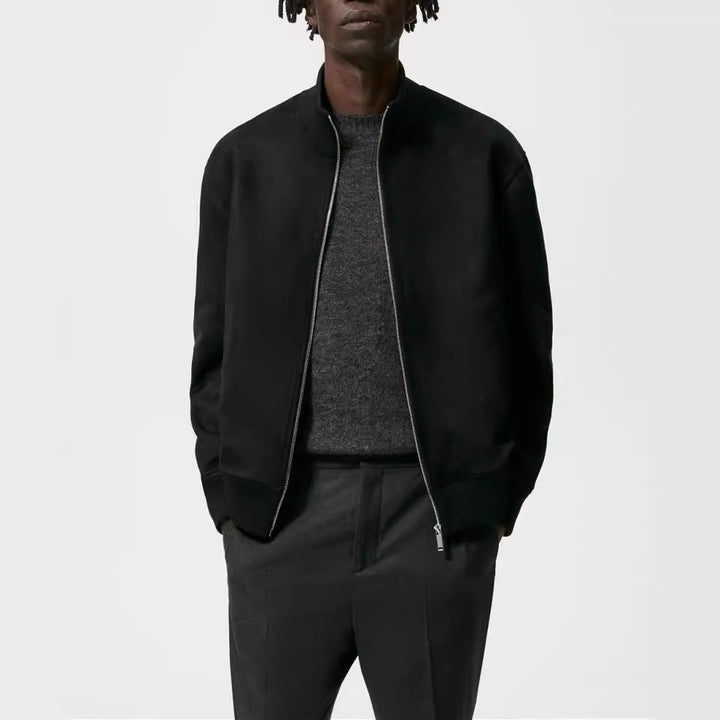Herren elegante und kuschelige Bomberjacke Hedi-Mode