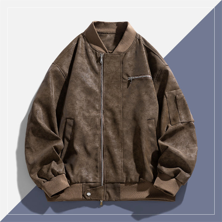Herren Modische Bomberjacke mit praktischen Taschen Echo Archiv