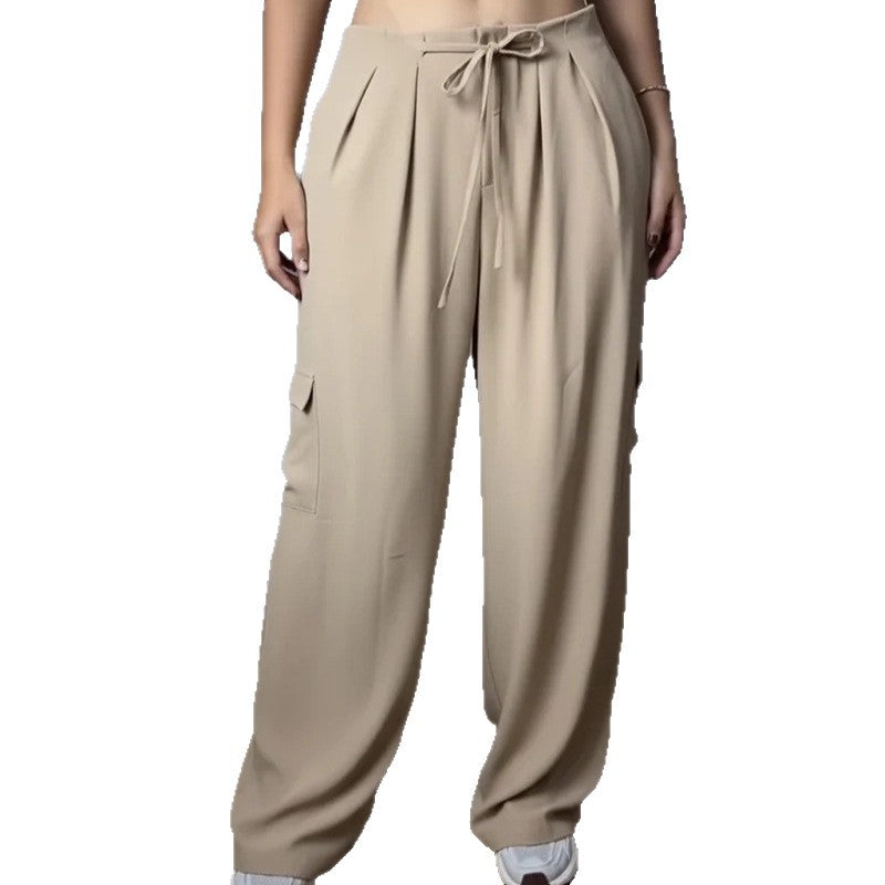 Damen Modische Cargo-Hose mit weitem Bein Echo Archiv