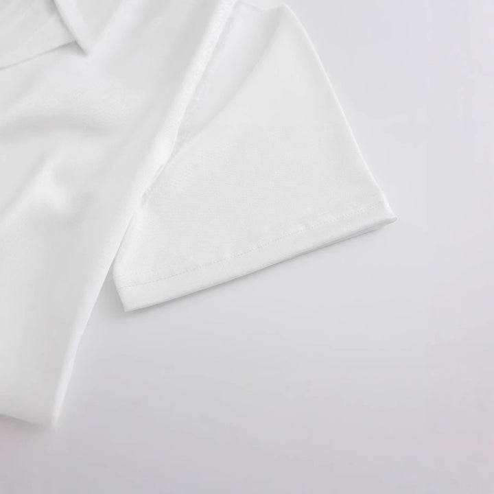 Damen Crop-Top mit kreativem Finanzmotiv und figurbetontem Schnitt Echo Archiv