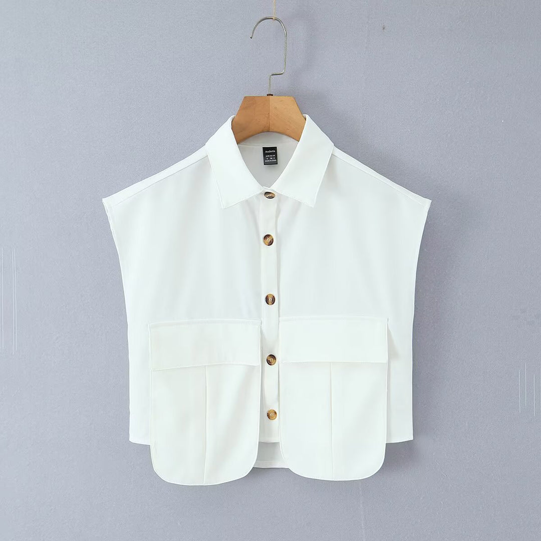 Damen Cropped Bluse mit asymmetrischem Rock Echo Archiv