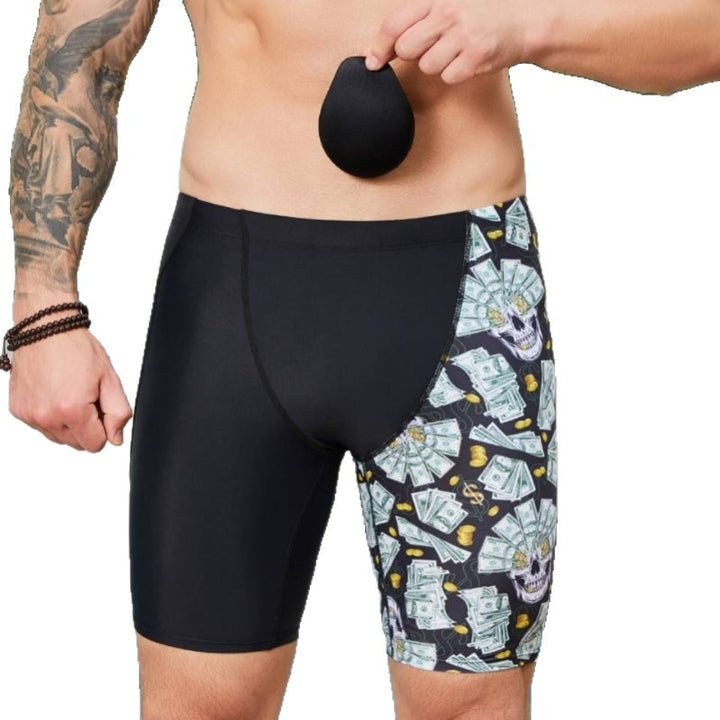 Herren Schwimmshorts mit dynamischem Dollar-Design und bequemem Stretch Echo Archiv