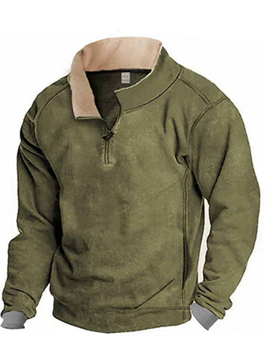 Herren Fleece Sweatshirt mit Stehkragen Echoarchiv