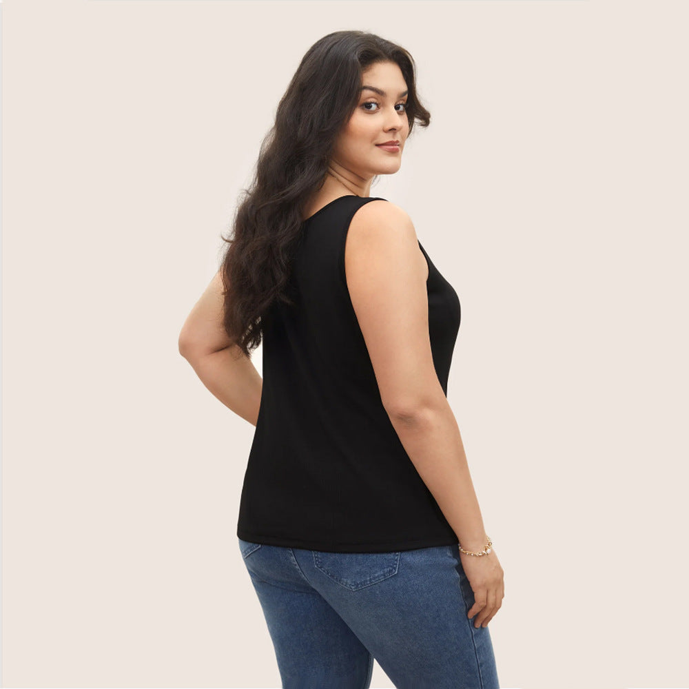 Damen ärmelloses Tanktop mit schwungvollem V-Ausschnitt Echo Archiv