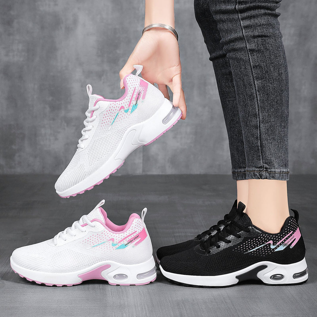 Damen nan sportlicher Mesh-Laufsneaker mit sichtbarer Air-Dämpfung, atmungsaktivem Strickoberteil und ergonomischer Komfortsohle Echo Archiv
