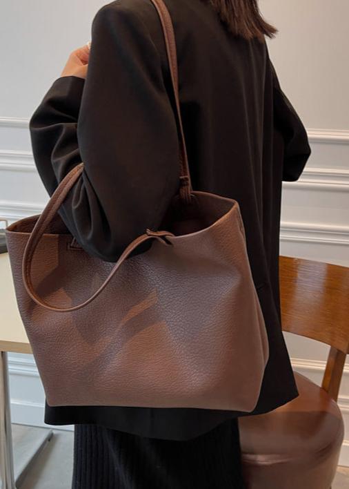 Echoarchiv | Geräumige Damen Schultertasche Aus Weichem Leder