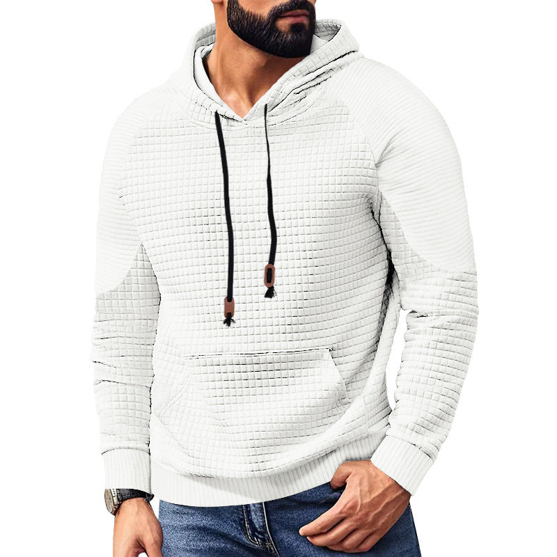 Herren Kapuzenpullover mit strukturierter Oberfläche und praktischen Taschen Echoarchiv