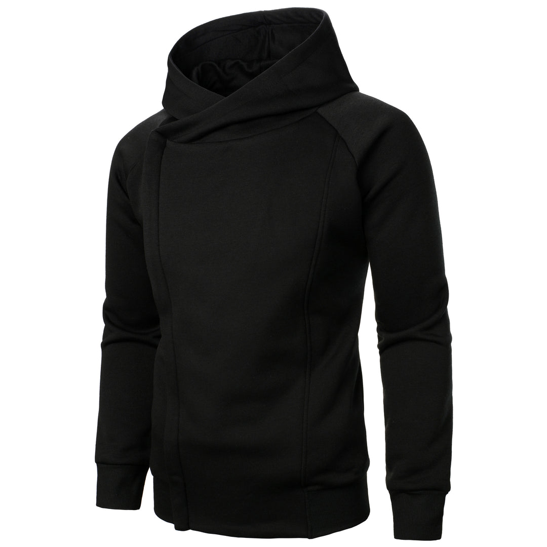 Herren modischer Hoodie mit asymmetrischem Kragen und bequemen Taschen Echoarchiv