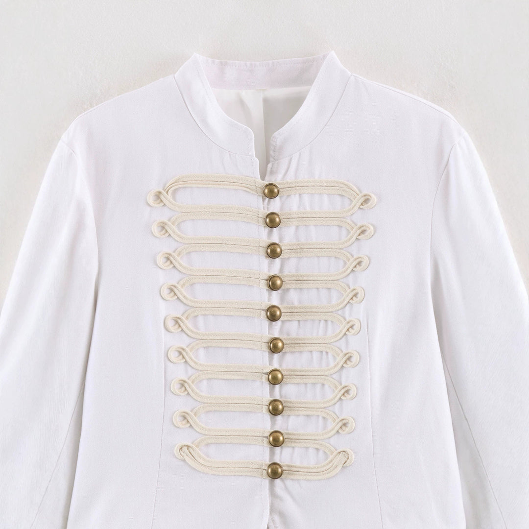 Damen Kurze Husarenjacke mit dekorischen Schlaufen und Stehkragen Echo Archiv