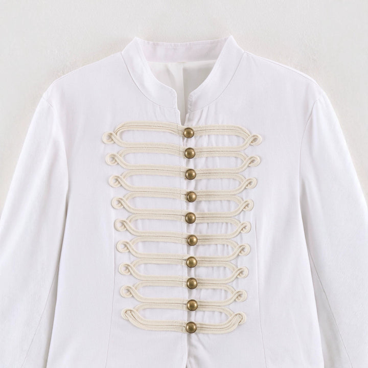 Damen Kurze Husarenjacke mit dekorischen Schlaufen und Stehkragen Echo Archiv