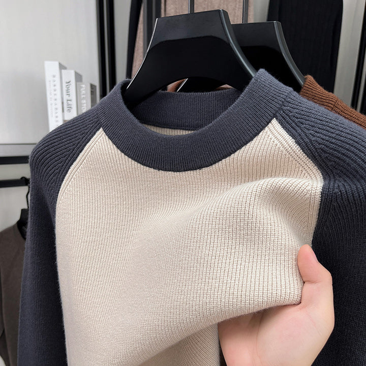 Herren modischer Sweatshirt mit Raglanärmeln und feiner Struktur Echoarchiv