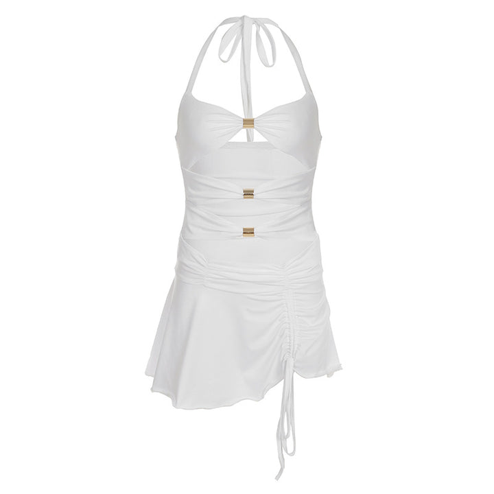 Damen Häkelkleid mit tiefem Ausschnitt und Schnürung Echo Archiv