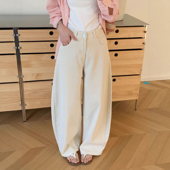 Damen Weite Baumwollhose Echo Archiv