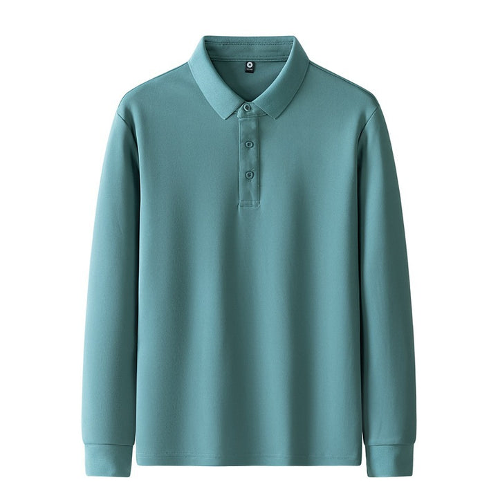 Damen Poloshirt mit langem Arm und Knopfdetails Echo Archiv