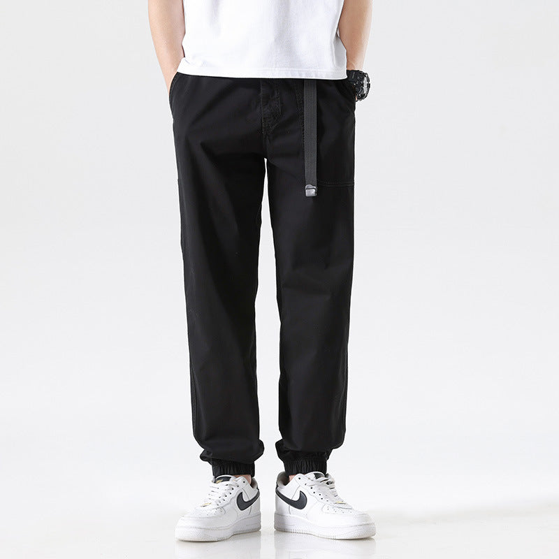 Herren Cargojoggerhose aus Baumwoll-Twill mit Tunnelzugbund und geripptem Knöchelabschluss Echo Archiv