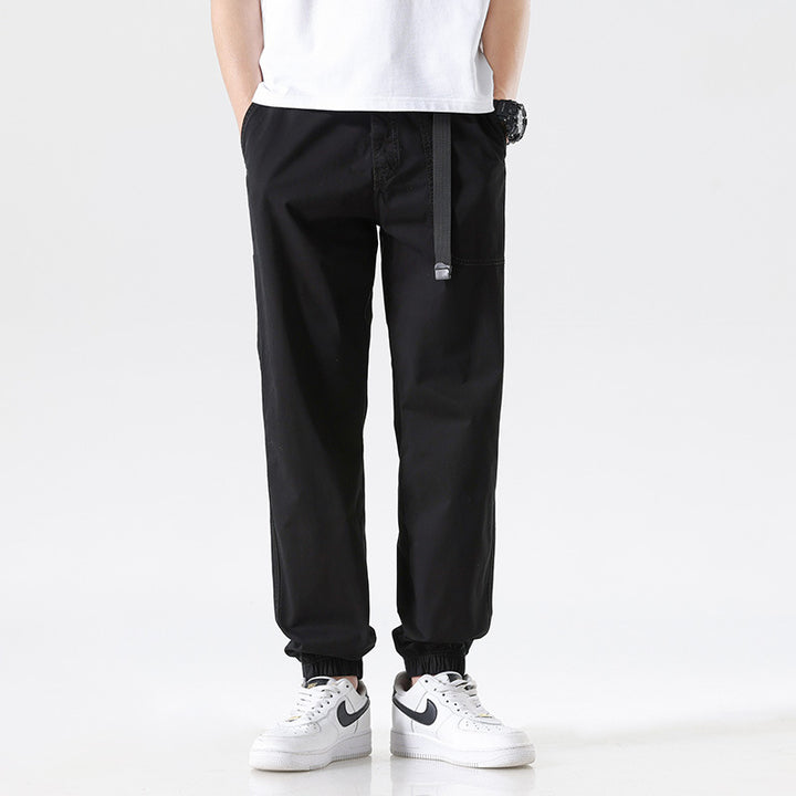 Herren Cargojoggerhose aus Baumwoll-Twill mit Tunnelzugbund und geripptem Knöchelabschluss Echo Archiv