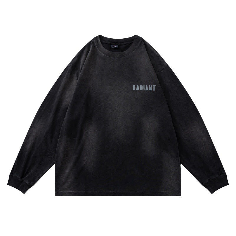 Unisex Oversize-Sweatshirt mit pigmentierter Waschung und dezentem Brustprint Echoarchiv
