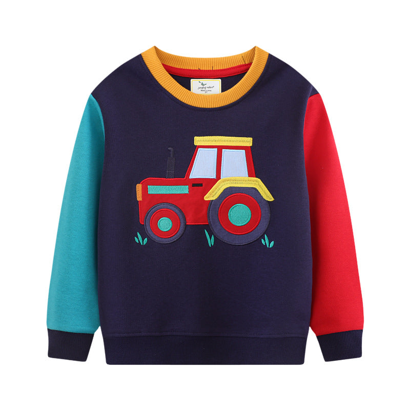 Jungen Sweatshirt- und Jogginghose-Set mit aufregendem Traktor-Design Echo Archiv