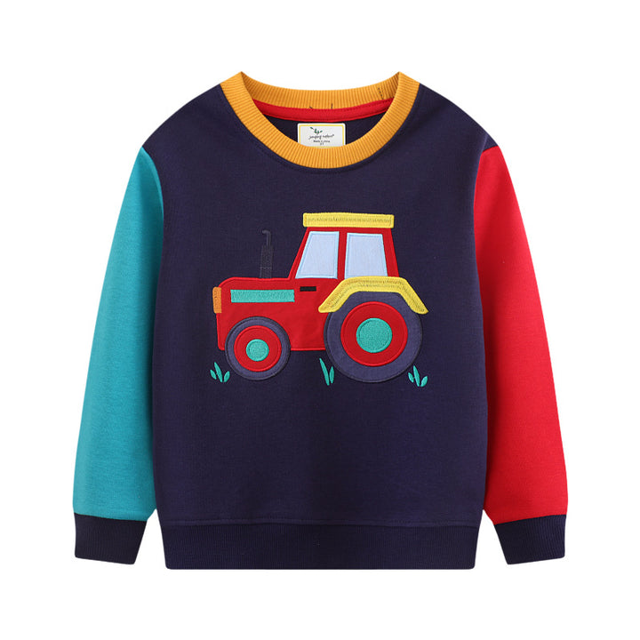 Jungen Sweatshirt- und Jogginghose-Set mit aufregendem Traktor-Design Echo Archiv
