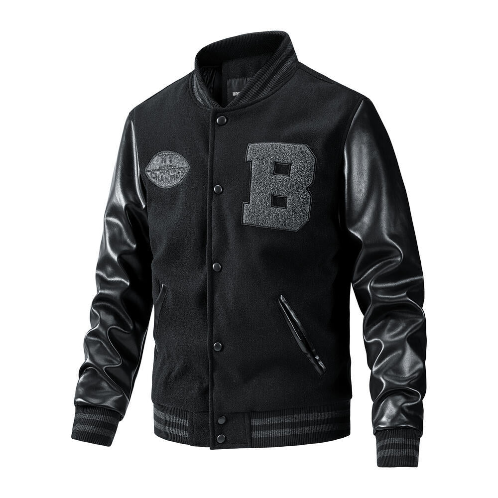 Herren Sportliche Collegejacke Echo Archiv