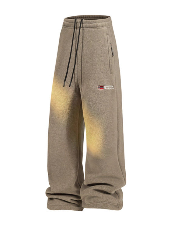 Damen Fleece-Hose mit elastischem Bund, Reißverschlusstaschen und Thermo-Innenfutter Echo Archiv