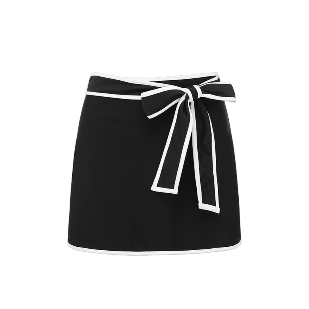 Damen Off-Shoulder Badeanzug mit Wickelrock Echo Archiv